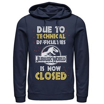Men's Jurassic World The Park Is Closed Sign Hoodie