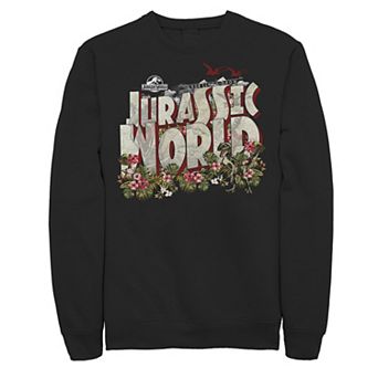 Men's Jurassic World Tropical Raptor Postcard Sweatshirt