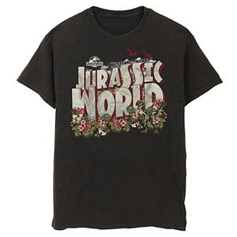 Men's Jurassic World Tropical Raptor Postcard Tee