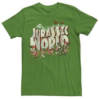 Men's Jurassic World Tropical Raptor Postcard Tee