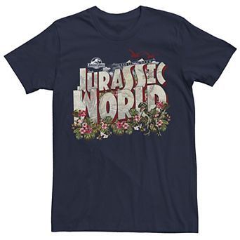 Men's Jurassic World Tropical Raptor Postcard Tee