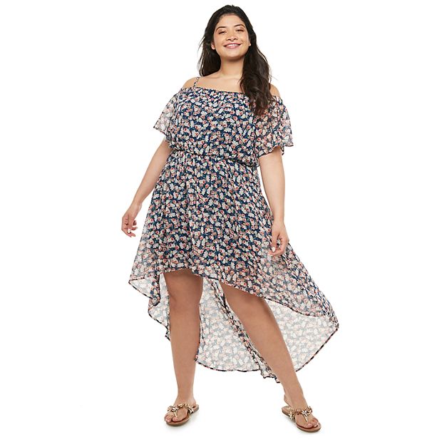 Junior plus size top high low dresses