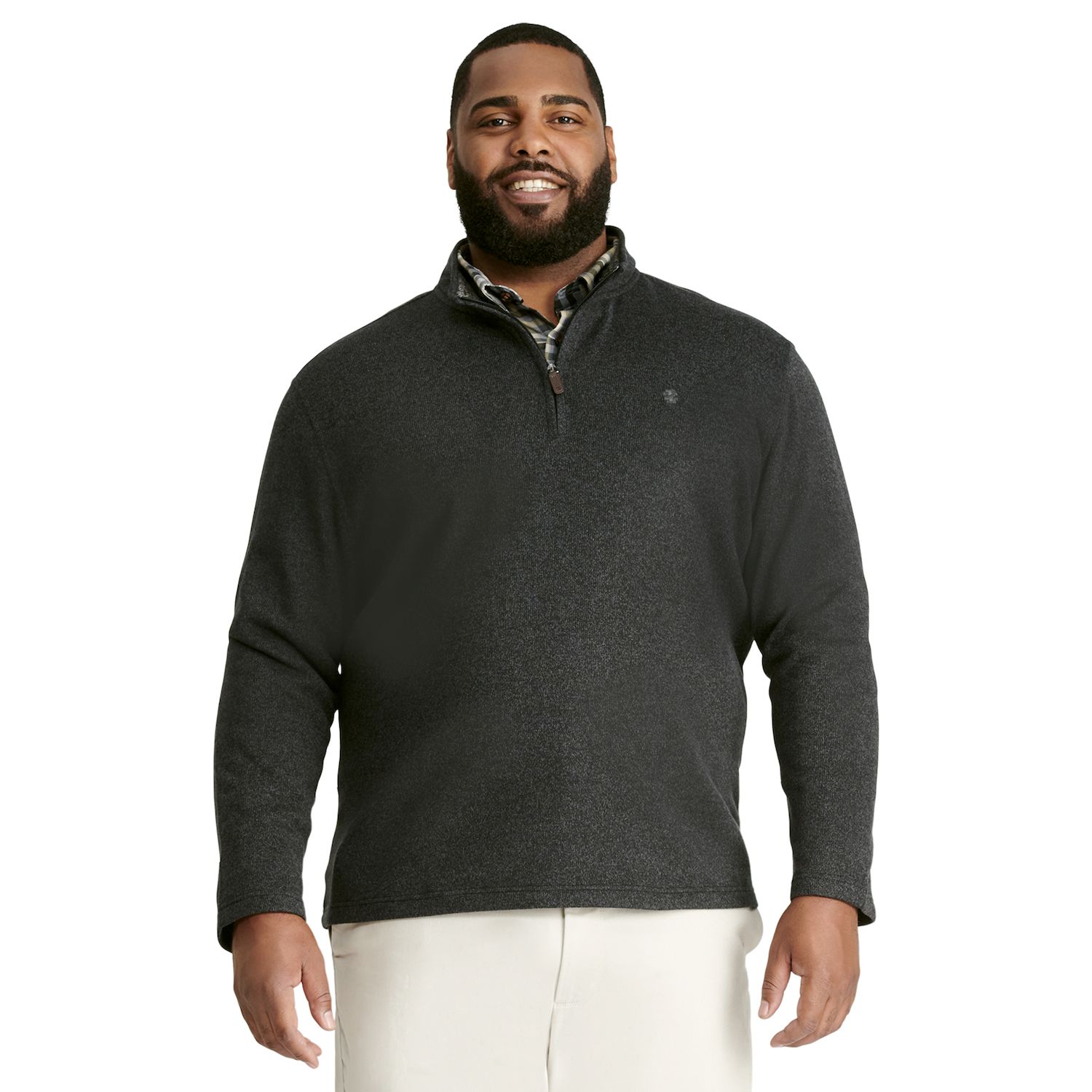 IZOD Men's Advantage Performance Long Sleeve Solid Fleece Soft