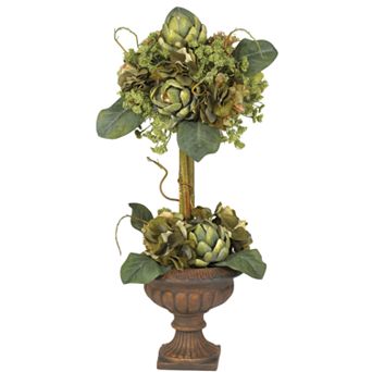 nearly natural Silk Artichoke Topiary Plant