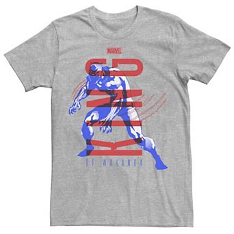 Men's Marvel Blank Panther King Of Wakanda Bold Poster Tee