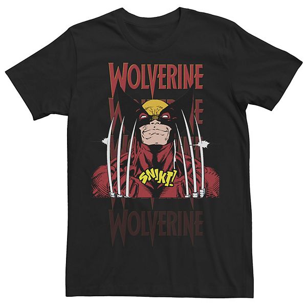 Men's Marvel X-Men Wolverine Gradient Text Portrait Graphic Tee