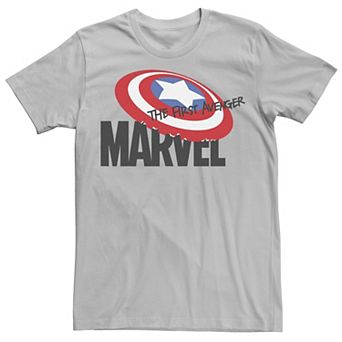 Men's Marvel Captain America The First Avenger Shield Logo Graphic Tee