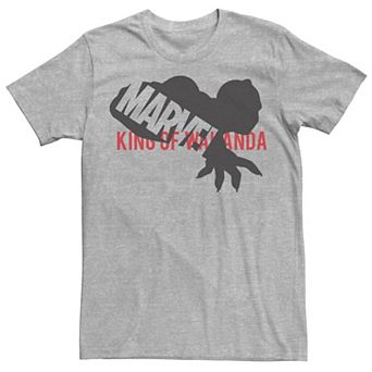Men's Marvel Black Panther King Of Wakanda Silhouette Logo Graphic Tee