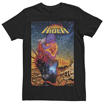 Men's Marvel Cosmic Ghost Rider Comic Cover Graphic Tee
