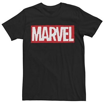 Men's Marvel Messy Box Fill Logo Graphic Tee