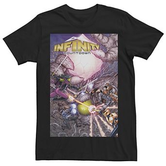 Men's Marvel Infinity Countdown Comic Cover Graphic Tee