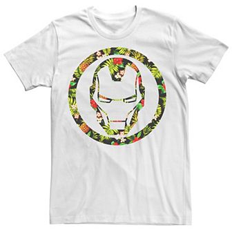 Men's Marvel Infinity War Iron Man Floral Symbol Graphic Tee