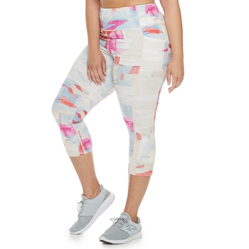 Plus Size Tek Gear® Performance Pocket Capri Leggings