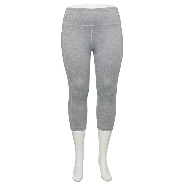 Women's Tek Gear Performance Capri Leggings Back & White Size/Med