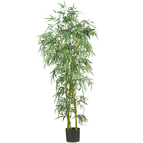 nearly natural 6-ft. Silk Fancy Slim Bamboo Tree