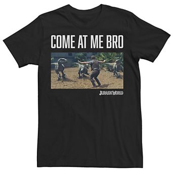 Men's Jurassic World Come At Me Bro Movie Still Graphic Tee
