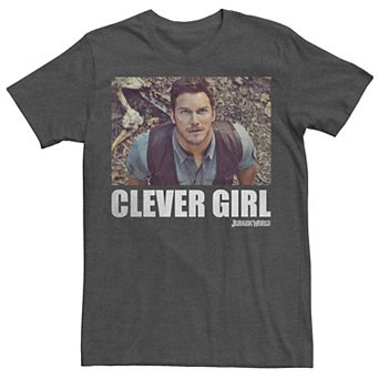 Men's Jurassic World Clever Girl Owen Movie Still Graphic Tee