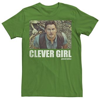 Men's Jurassic World Clever Girl Owen Movie Still Graphic Tee