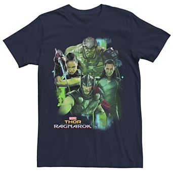 Men's Marvel Thor Ragnarok Loki Hulk Valkyrie Team Graphic Tee