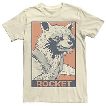 Men's Marvel Avengers Endgame Rocket Pop Art Graphic Tee