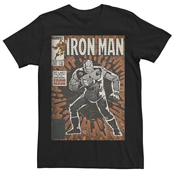 Men's Marvel Avengers Iron Man Return Of The Original Comic Cover Graphic Tee