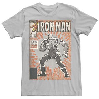 Men's Marvel Avengers Iron Man Return Of The Original Comic Cover Graphic Tee