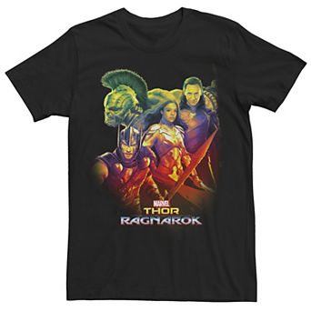Men's Marvel Thor Ragnarok Hulk Loki Valkyrie Revengers Graphic Tee