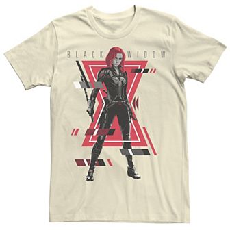 Men's Marvel Widow Glitch Graphic Tee
