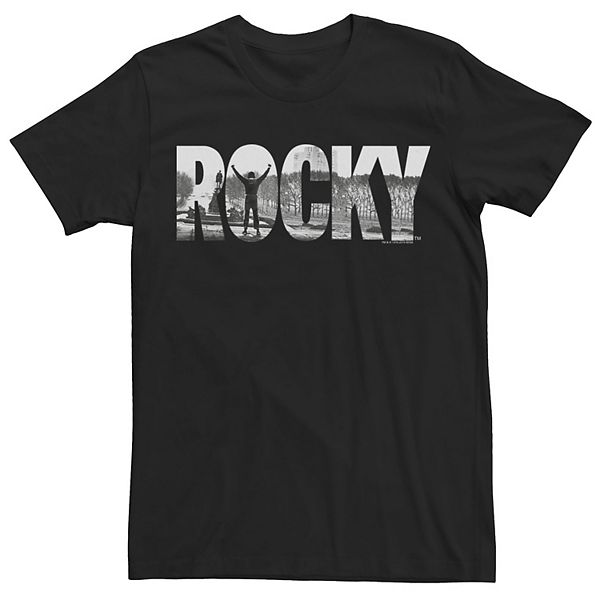 Men's Rocky 1 Photo Text Rocky Graphic Tee