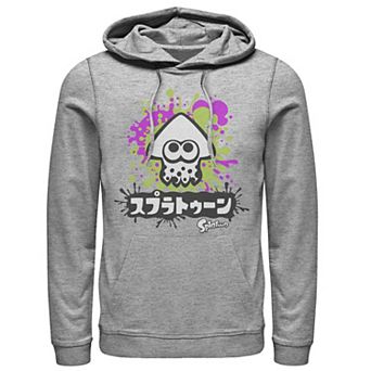 Men's Nintendo Splatoon Inkling Text Splatter Graphic Pullover Hoodie
