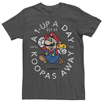 Men's Nintendo Super Mario 1-Up A Day Tee