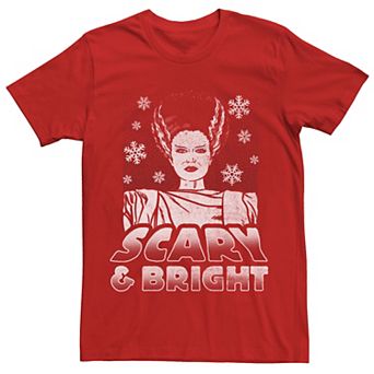 Men's Universal Monsters Christmas Scary & Bright Bride Graphic Tee
