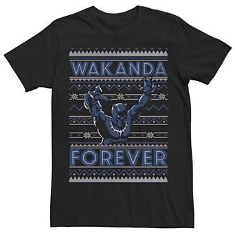 Men's Marvel Wakanda Holiday Sweater Graphic Tee