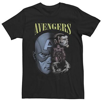 Men's Marvel Avengers Faded Group Shot Portrait Graphic Tee