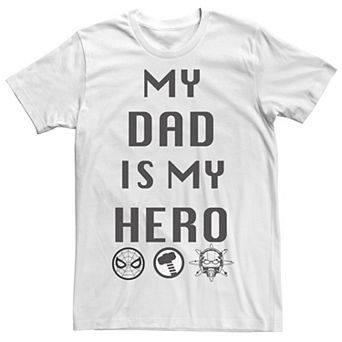 Men's Marvel Dad Is My Hero Graphic Tee