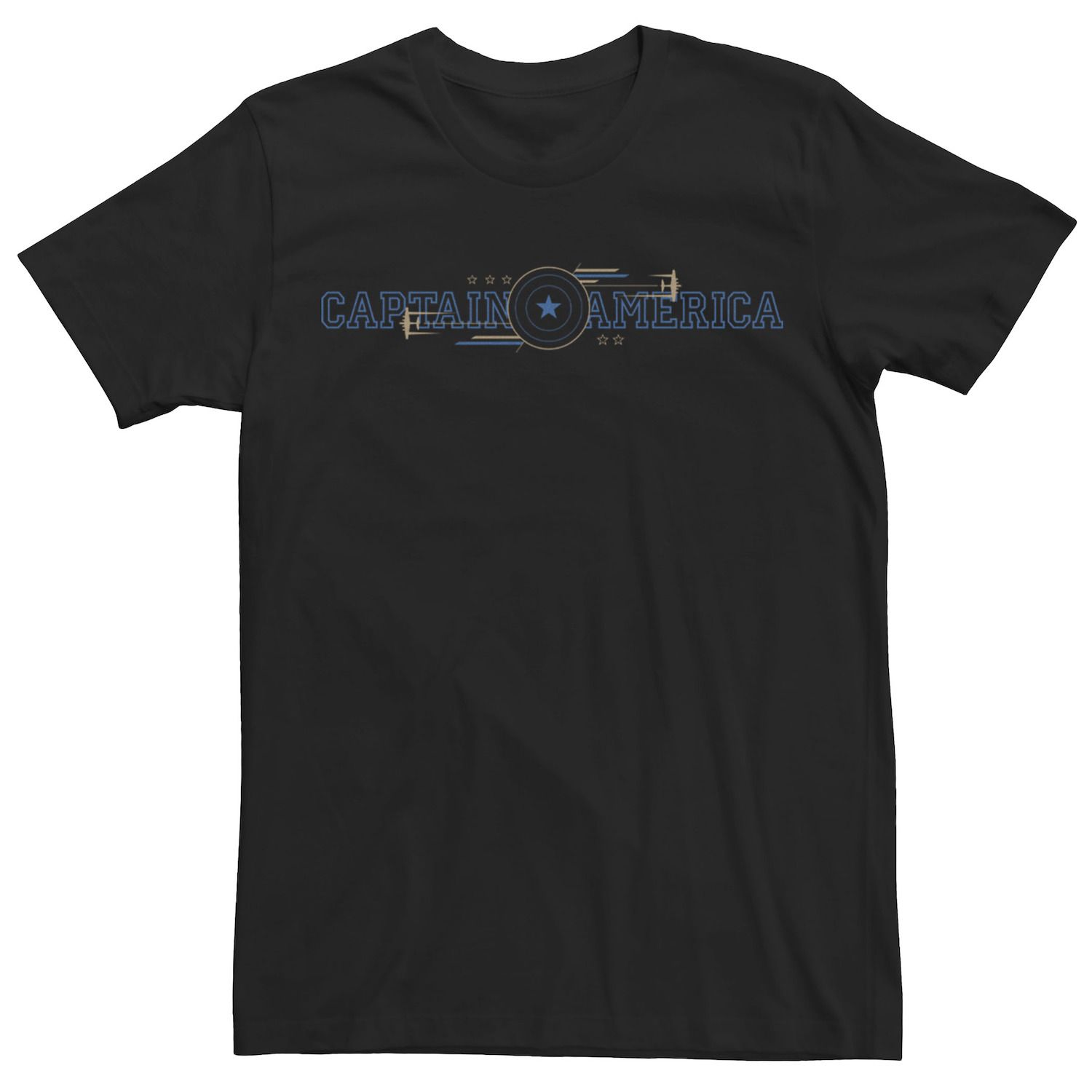 Marvel Men's Outline Logo T-Shirt - Official Licensed, 100% Cotton, Classic Fit, Crew Neck