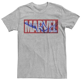 Men's Marvel Spider-Man Large Classic Movie Logo Graphic Tee