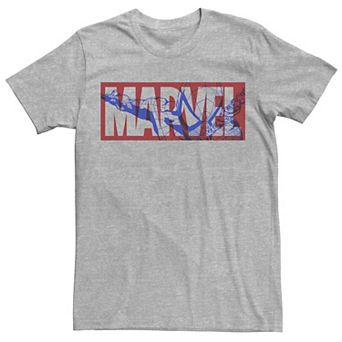 Men's Marvel Spider-Man Large Classic Movie Logo Graphic Tee