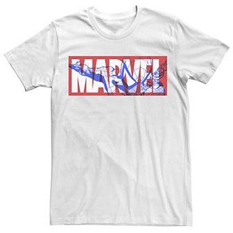 Men's Marvel Spider-Man Large Classic Movie Logo Graphic Tee