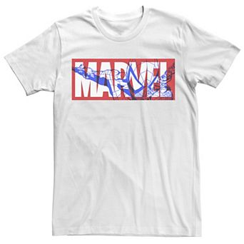 Men's Marvel Spider-Man Large Classic Movie Logo Graphic Tee