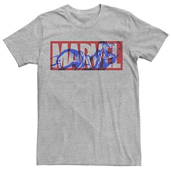 Men's Marvel Iron Man Large Classic Movie Logo Graphic Tee