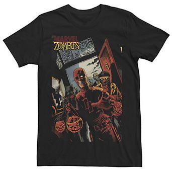 Men's Marvel Zombies Daredevil Zombie Poster Halloween Graphic Tee
