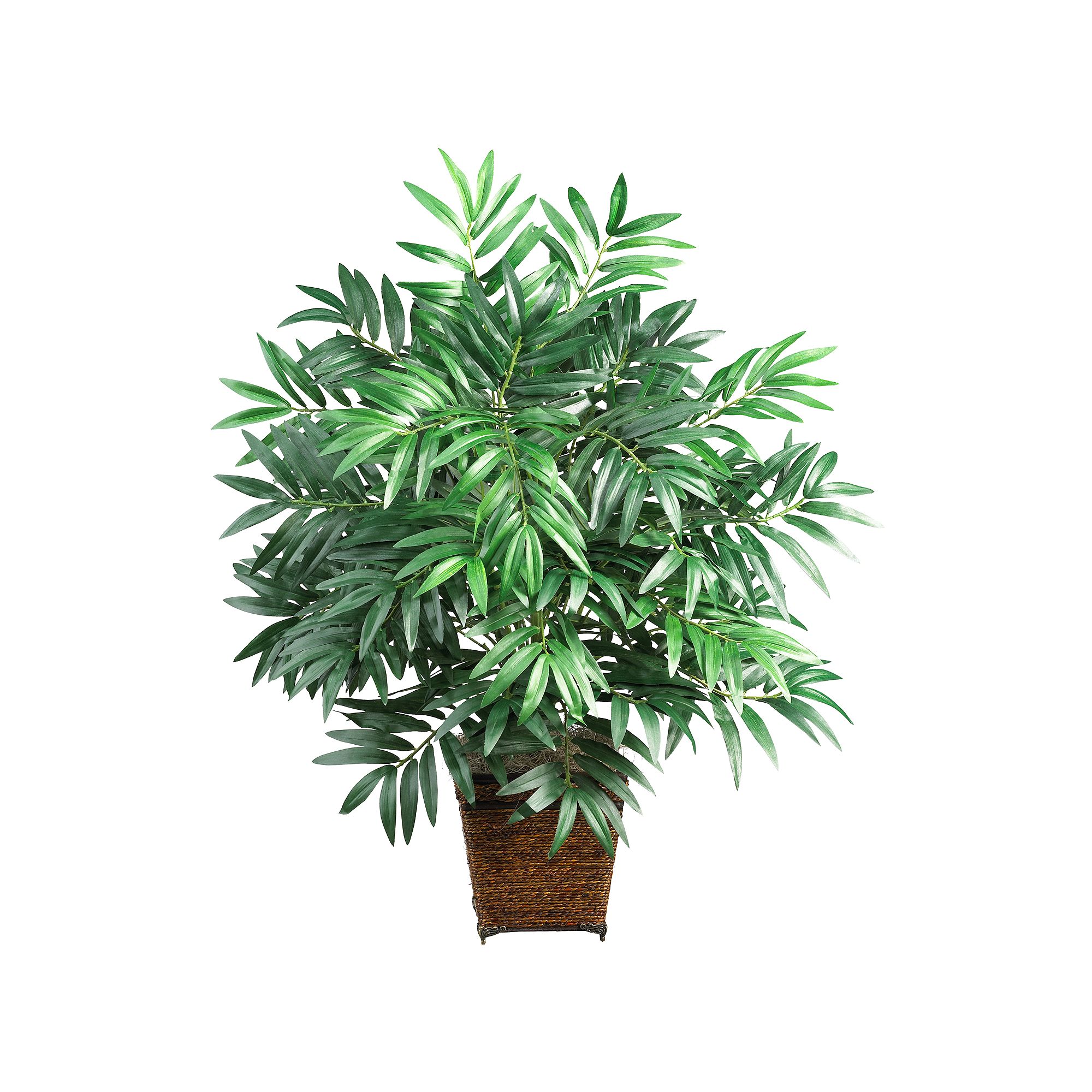 nearly natural Silk Bamboo Palm Plant, Multicolor