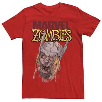 Men's Marvel Zombies Thor Zombie Head Graphic Tee