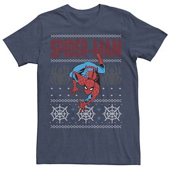 Men's Marvel Spider-Man Crawl Ugly Christmas Sweater Tee