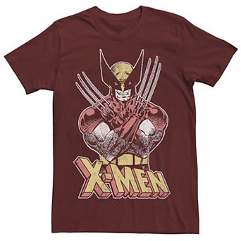 Men's Marvel X-Men Wolverine Classic Comic Vintage Graphic Tee