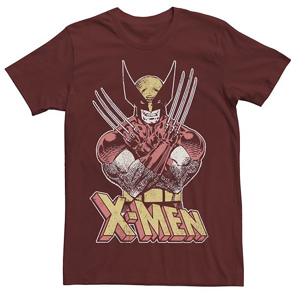 Marvel Comics Wolverine Distressed X-Men Herren T-Shirt Schwarz S-XL 
