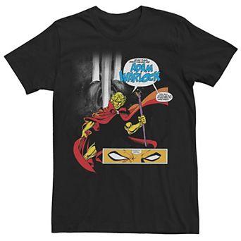 Men's Marvel Adam Warlock Retro Intro For Eternity Graphic Tee