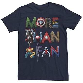 Men's Marvel Avengers More Than A Fan Word Stack Graphic Tee