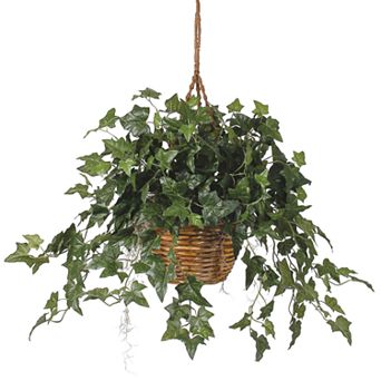 nearly natural SilkEnglish IvyHanging Plant Basket